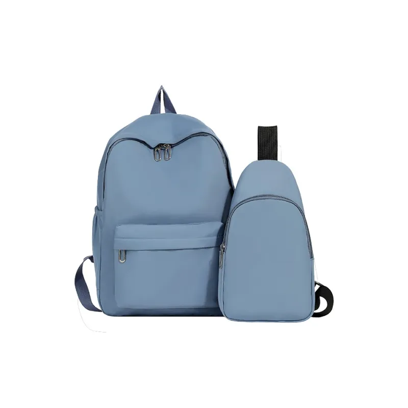 GOX Nylon Backpack Regular Unisex Ecru/Black/Purple/Green/Blue/Pink/Yellow/Orange Red-36