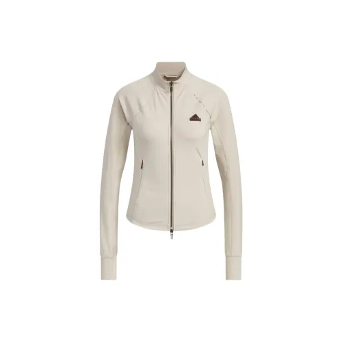 Adidas Jackets Women's Beige Yellow