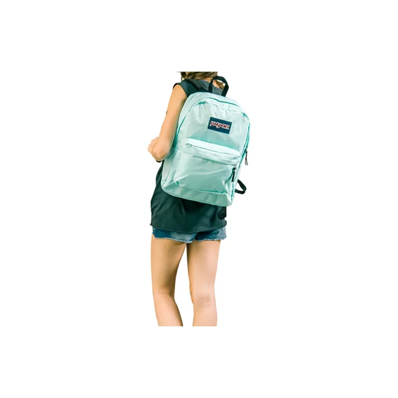 JanSport Polyester Nylon Blend Backpack Unisex Light Blue-5