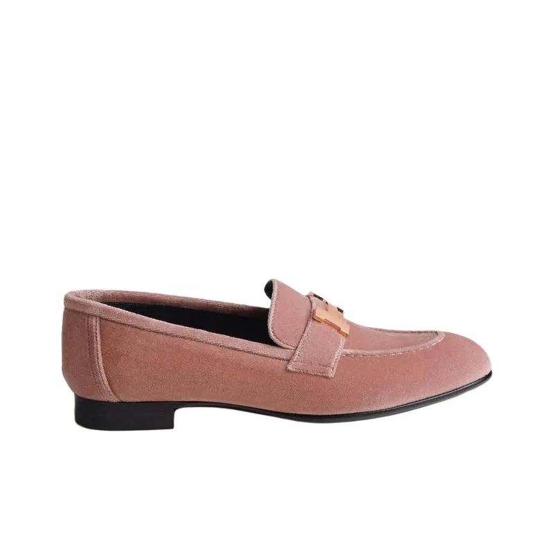 HERMES Loafers Women's Rosewood Color-1