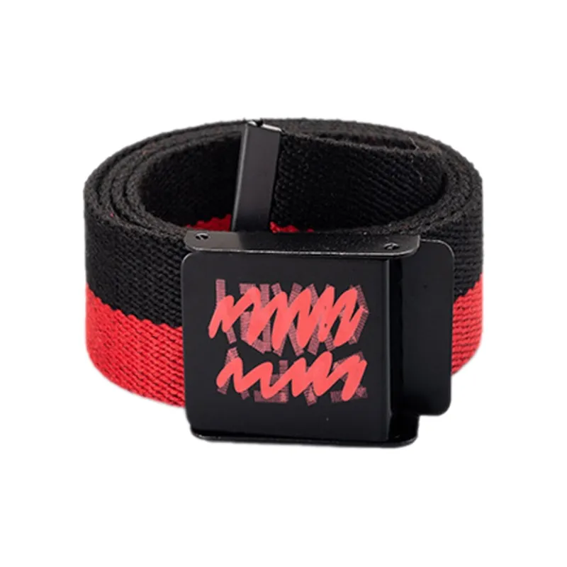 Mulinsen Two Tone Canvas Original Design Woven Unconventional Jeans With Instagram Trendy Style Belt Unisex-3