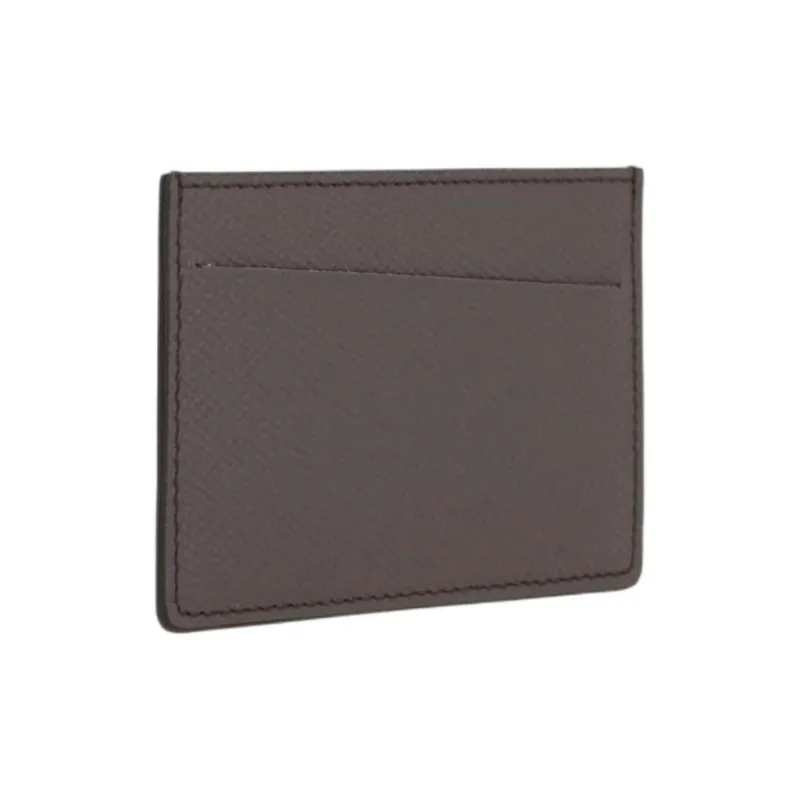 Maison Margiela Leather Card Holder Women's Gray-2