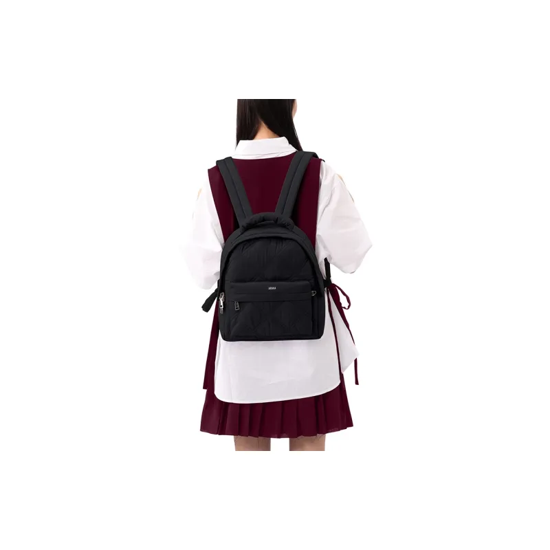 Sisea Fabric Backpack Regular Women's Ecru Light Green Gray Black-23