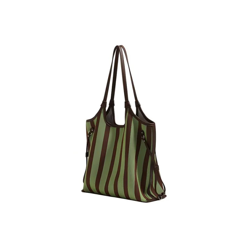 TTaG．baG Canvas Canvas Bag Shoulder Bags Women's Green-2