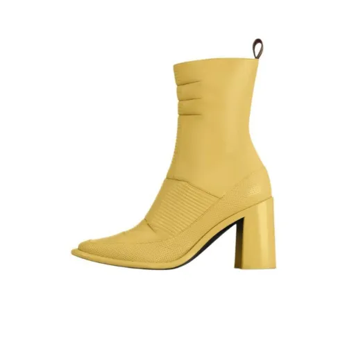 LOUIS VUITTON Ankle Boots Women's Yellow