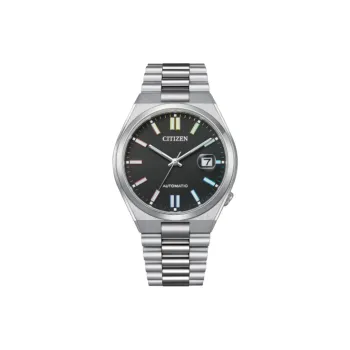 CITIZEN Automatic Mechanical Movement Stainless Steel Strap Watch 40mm Men's Watch Black Dial