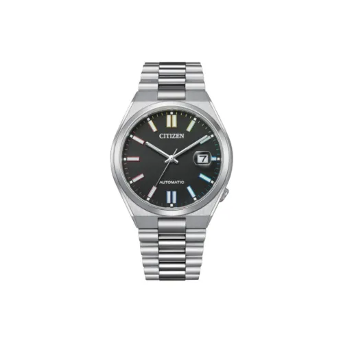 CITIZEN Automatic Mechanical Movement Stainless Steel Strap Watch 40mm Men's Watch Black Dial