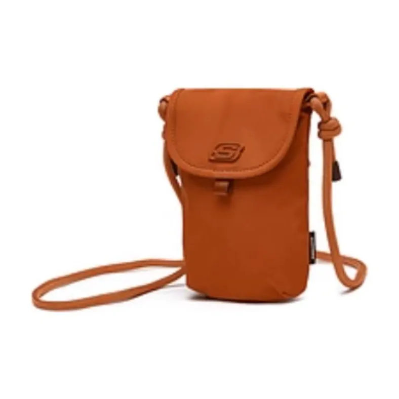 Skechers Fabric Cell Phone Pouch, Shoulder Bag, Crossbody Bag Regular Unisex Tan-2
