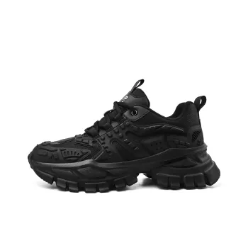 JEEP SPIRIT Chunky Sneakers Men Low Top Graphite Black