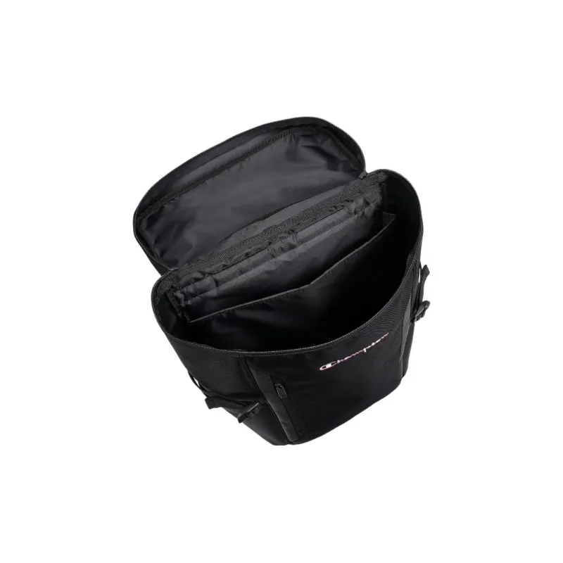 Champion Recycled Polyester Patchwork Canvas Backpack Men's Black White-4