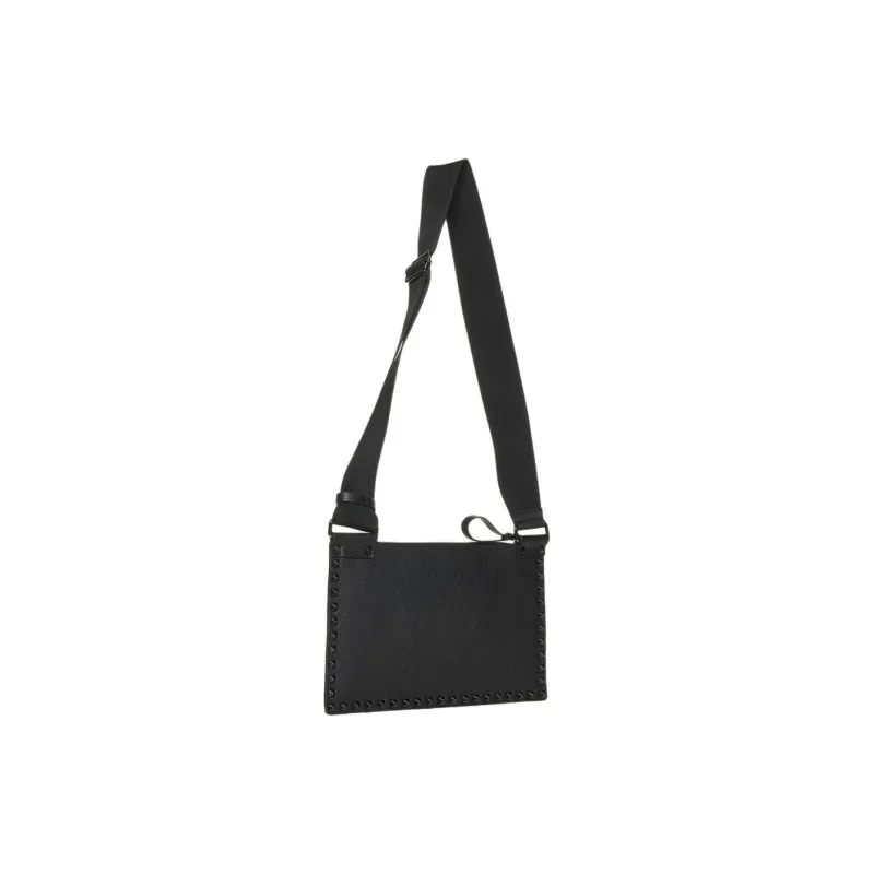 Valentino ROCKSTUD Calfskin Shoulder Bag Crossbody Bag Mini Men's Black-2
