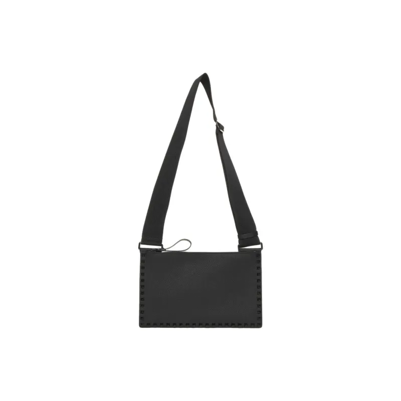 Valentino ROCKSTUD Calfskin Shoulder Bag Crossbody Bag Mini Men's Black-0