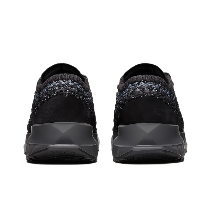 Valentino Crochet Sneakers 'Black'-4