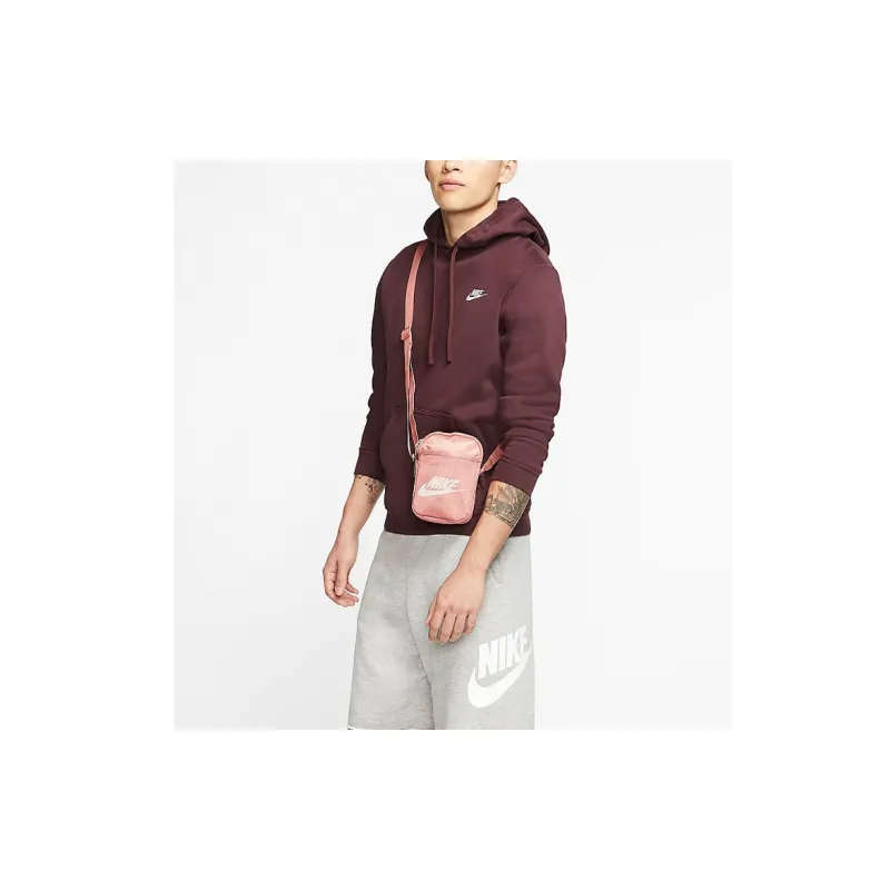 Nike Heritage Polyamide Crossbody Bag Regular Unisex Canyon Pink-4