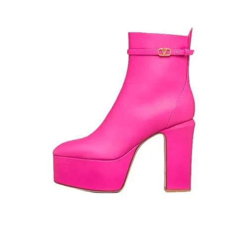 Valentino Ankle Boots Women's Pink