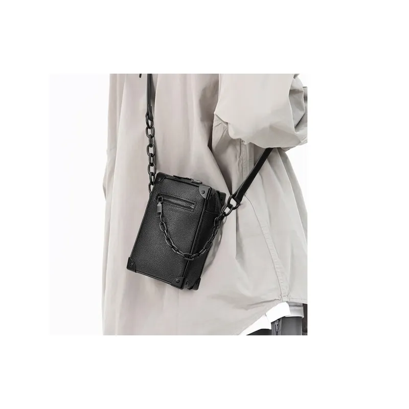 FAIRWHALE PVC Shoulder Bag Crossbody Bag Chain Bag Unisex-4