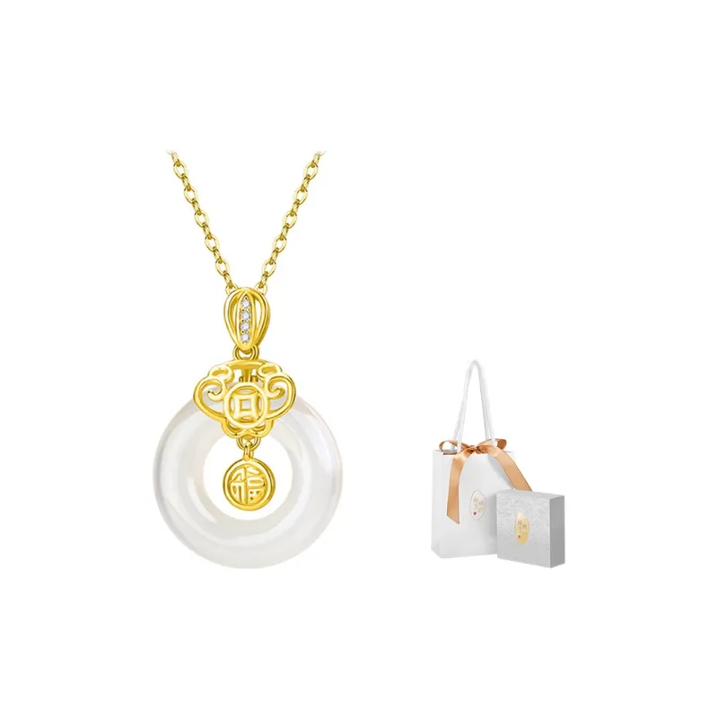 MAMADESHOUHU Chalcedony Jade Necklaces Women's-3