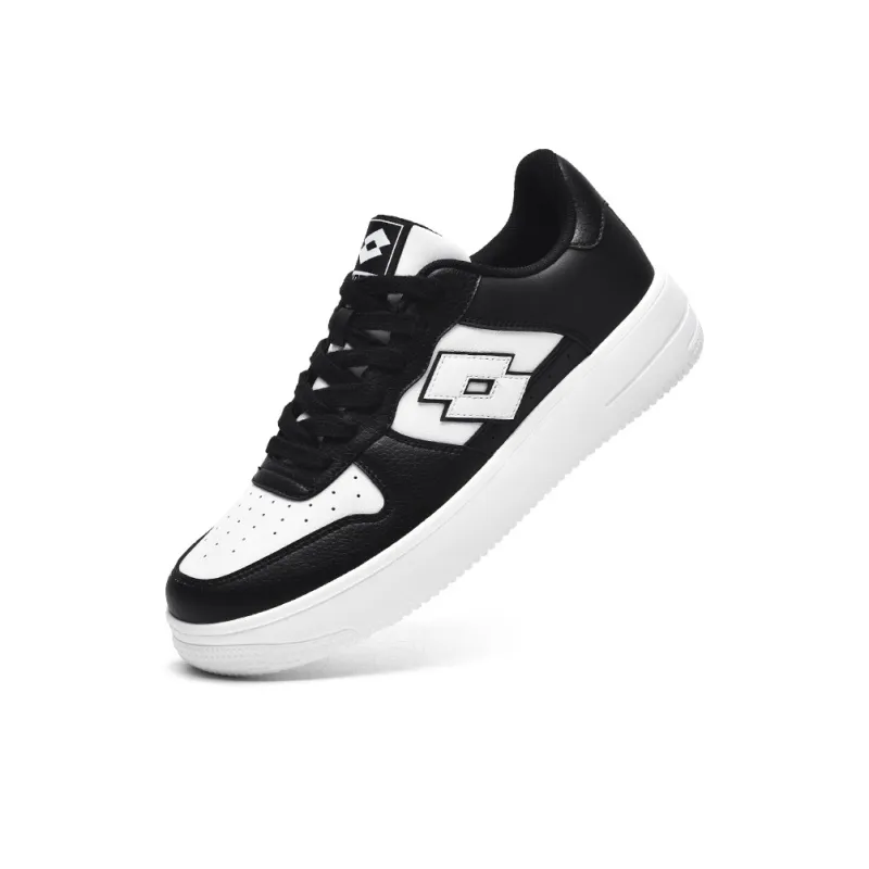LOTTO Air Force 1 Non slip Lightweight Low Top Skateboard Shoes Men's Black White-1
