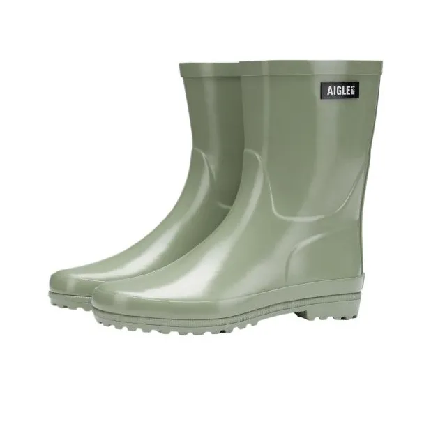 AIGLE Waterproof Rain Boots Women's Turquoise Nouveau Green S057N-1