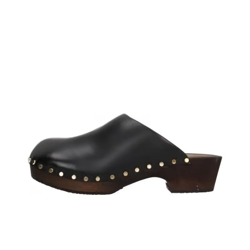KHAITE Slip Resistant Closed Toe Slippers Women's Black-0