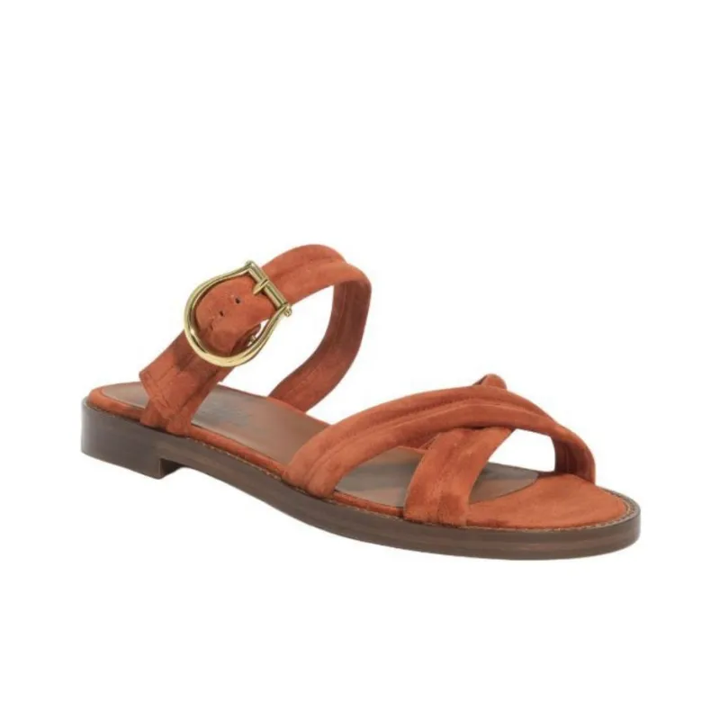 MICHEL VIVIEN Slide Slippers Women's Brown-2