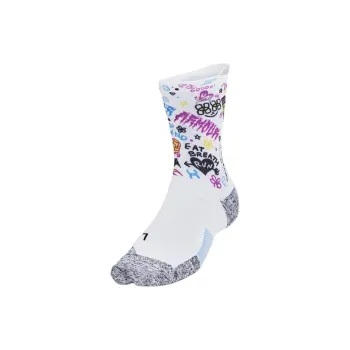 Under Armour UA ArmourDry™ Run Cushion Mid Calf Socks Unisex 1 Pack White