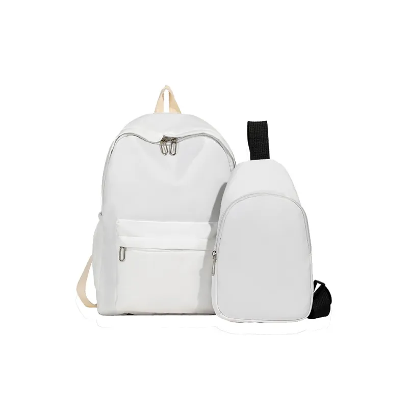 GOX Nylon Backpack Regular Unisex Ecru/Black/Purple/Green/Blue/Pink/Yellow/Orange Red-0