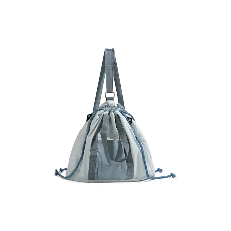 GKY Canvas Bag Portable Crossbody Backpack Women's Light Blue-1