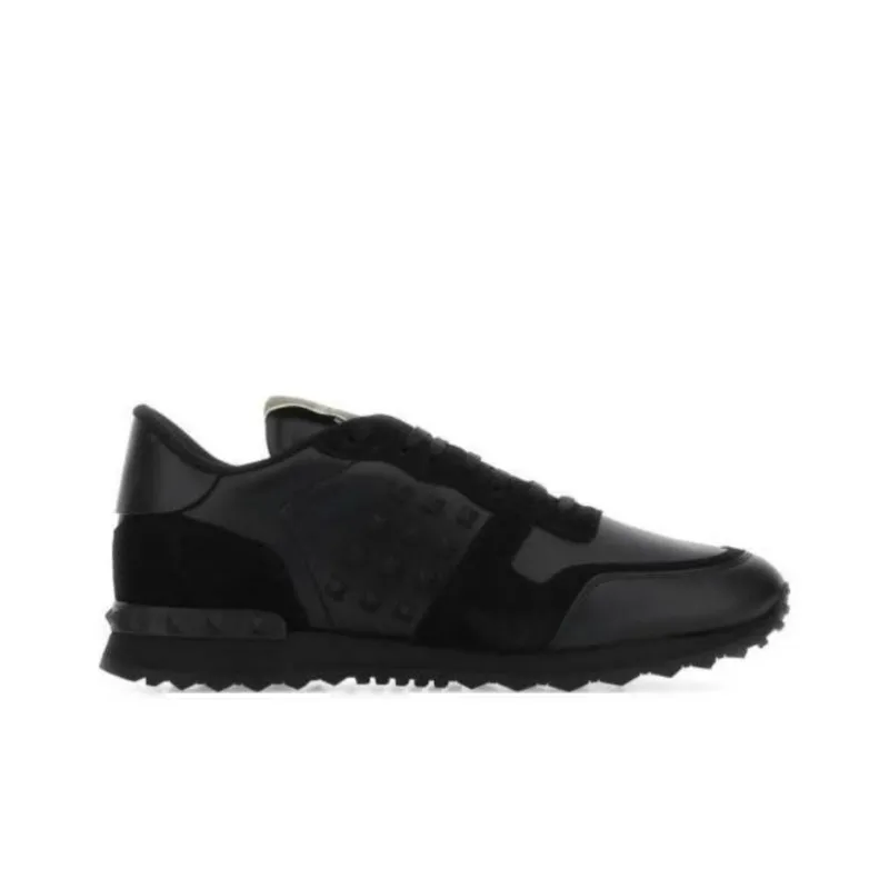 Valentino Garavani Rockstud Lace Up Sneakers-1