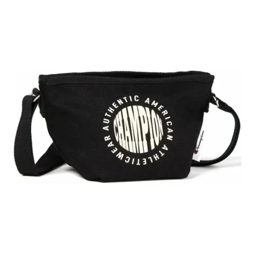 Champion 100% Cotton Canvas Crossbody Bag Shoulder Bag Unisex Black