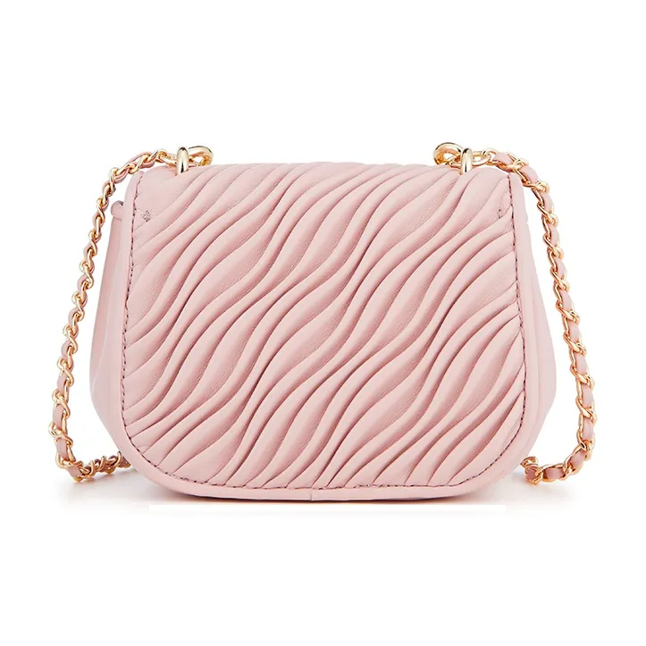 ELLE Synthetic Leather Crossbody Bag Mini Women's White/Pink/Yellow-6