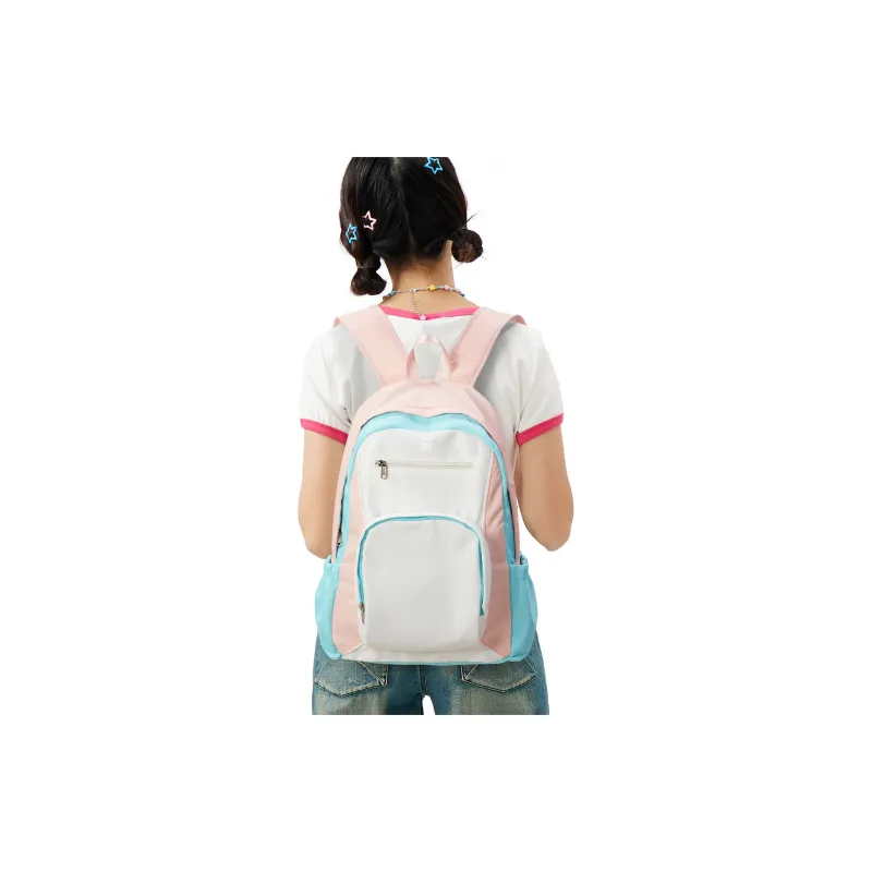 QING QI ZHE Fabric Backpack Regular Unisex Multicolor-6