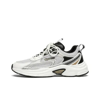 Feiyue Anti Slip Wear Resistant Low Top Running Shoes Men's Gray White Black