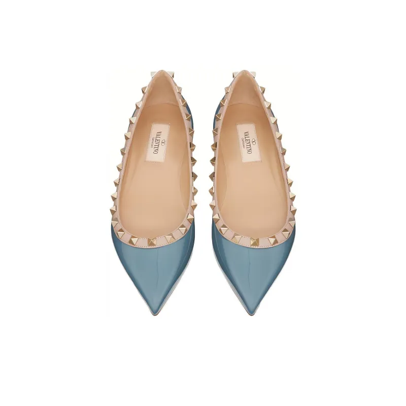 Valentino Rockstud GARAVANI Casual Shoes With Cleats Women's Blue-3