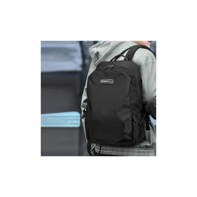 FAIRWHALE Fabric Backpack Large Size Unisex Black-4