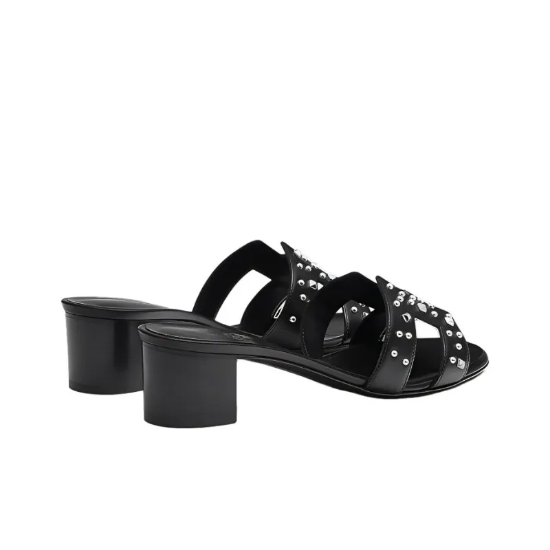 HERMES Oasis Odor-Resistant Slide Slippers Women's Black-3