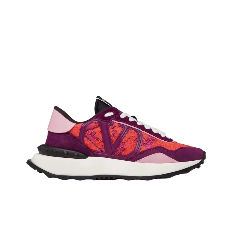 Valentino Lacerunner Low Top Casual Shoes Women's Fuchsia-1