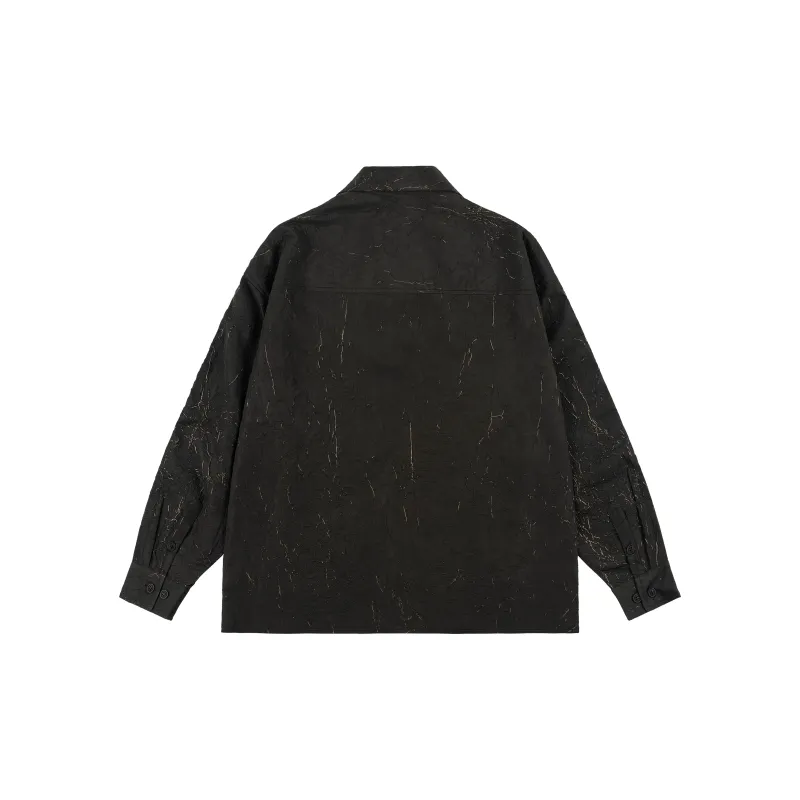 XINYINSU 24FW Long Sleeved Shirts Unisex Black-1