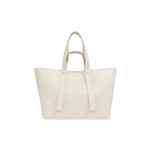 OFF-WHITE Medium Day Off Leather Tote Bag