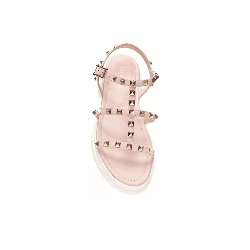 Valentino Roman Sandals Women's Pink-4