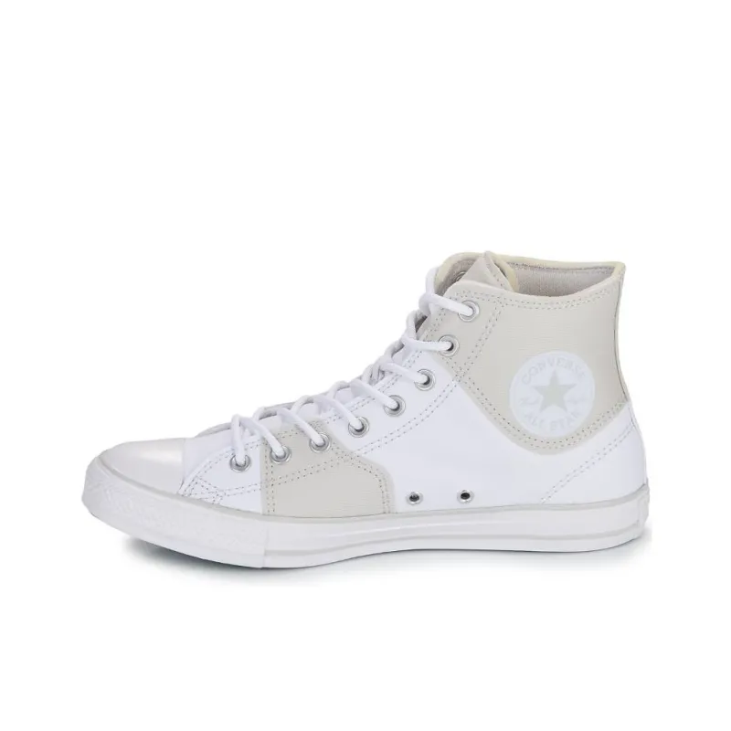 Converse Chuck Taylor All Star Anti Slip Wear Resistant High Top Canvas Shoes Men's White Gray-2