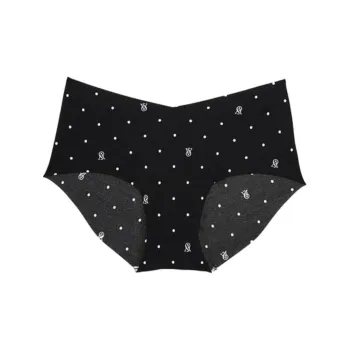 Victoria's Secret Underpants Women's 1 Pack Black Polka Dot