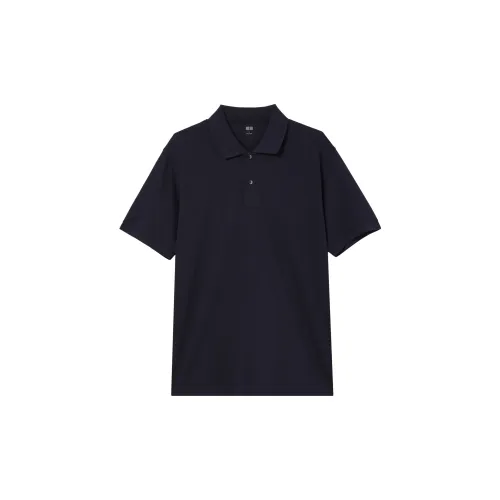 UNIQLO Polo Shirts Unisex Navy Blue