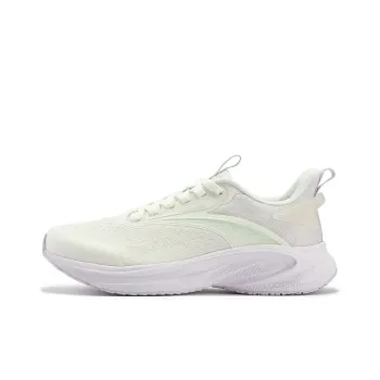 361° Speed Slip Resistant And Breathable Low Top Running Shoes Women's Feather White With A Hint Of Grape Purple
