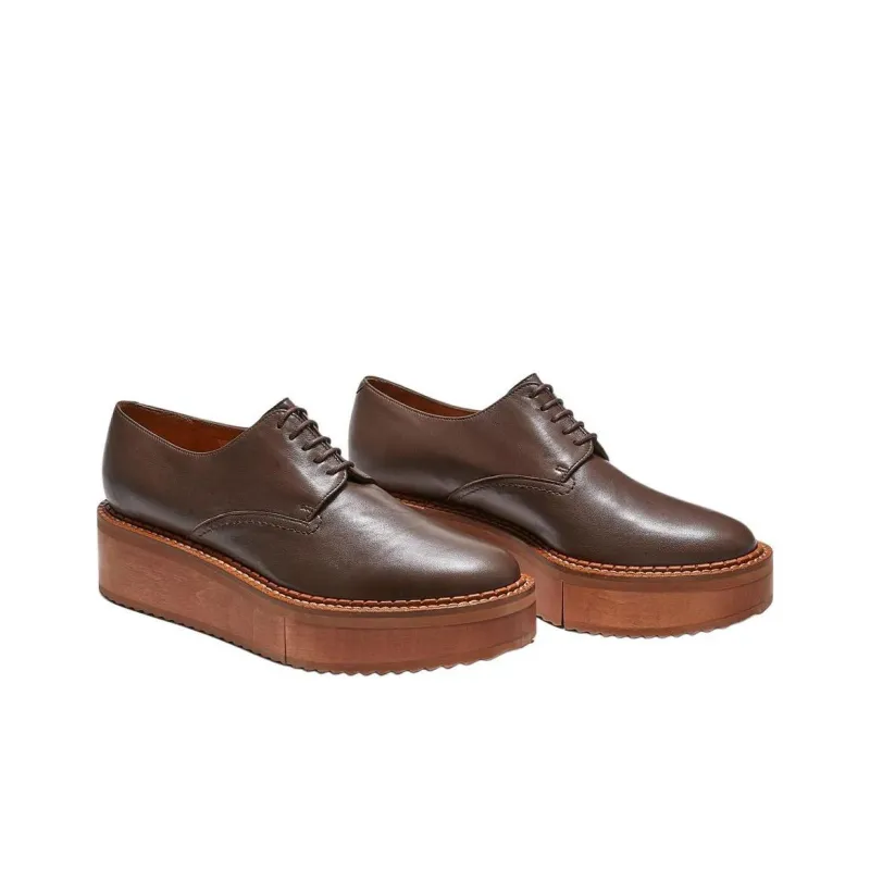 CLERGERIE Brook Casual Single Shoes 4.5cm Women's Brown-2