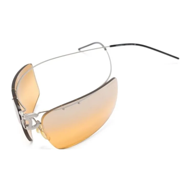 CHANEL Pre-Owned 2000s Rectangle-frame Sunglasses-2