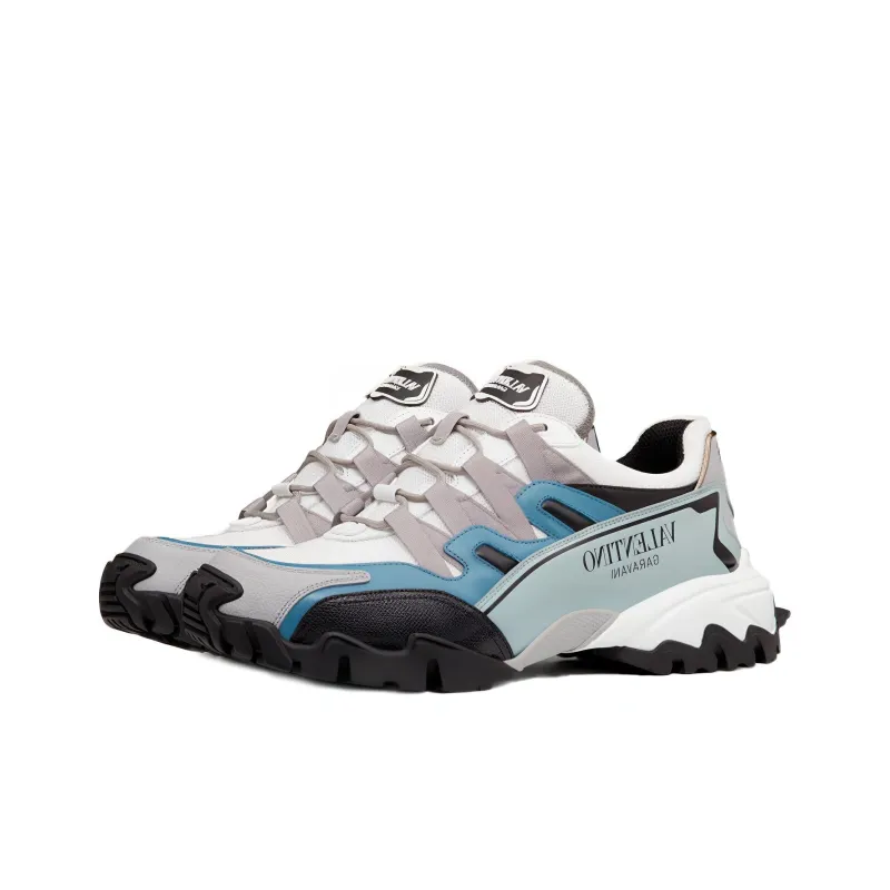 Valentino Climbers Anti Slip Wear Resistant Low Top Casual Shoes Men's Black Blue White-2