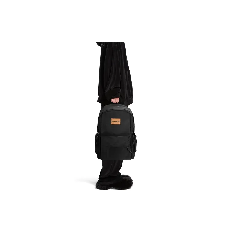 FREEHIKE Oxford Backpack Unisex Black/Burgundy-2