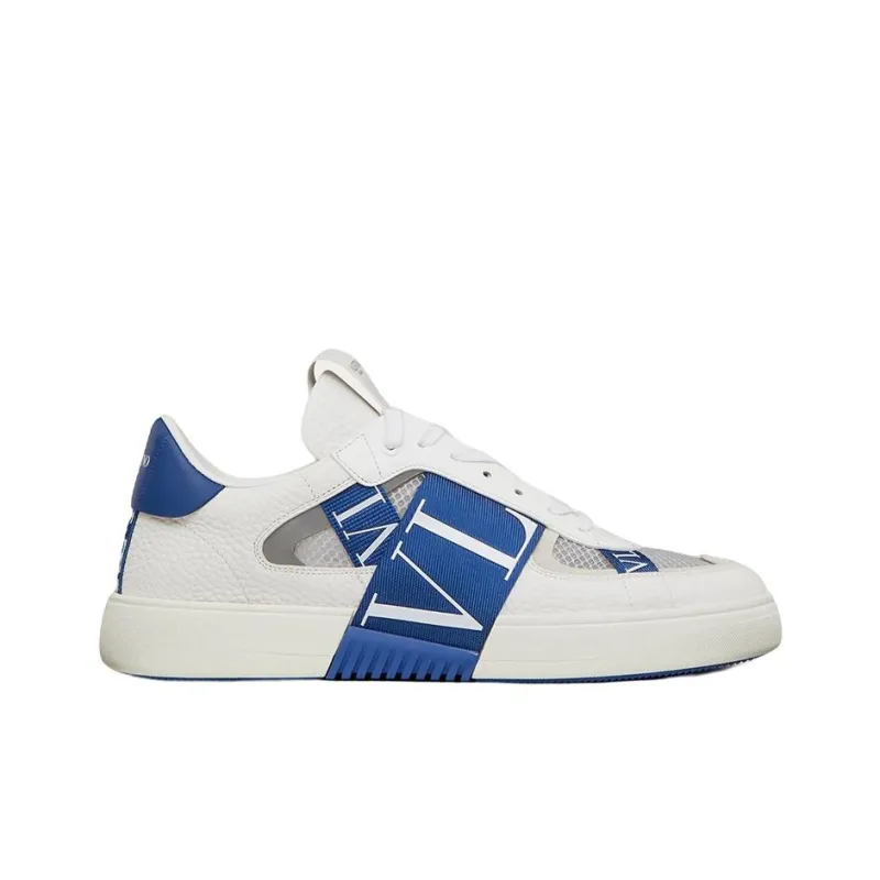 Valentino VL7N Low Top Stylish Skateboarding Shoes Men's White Blue-1