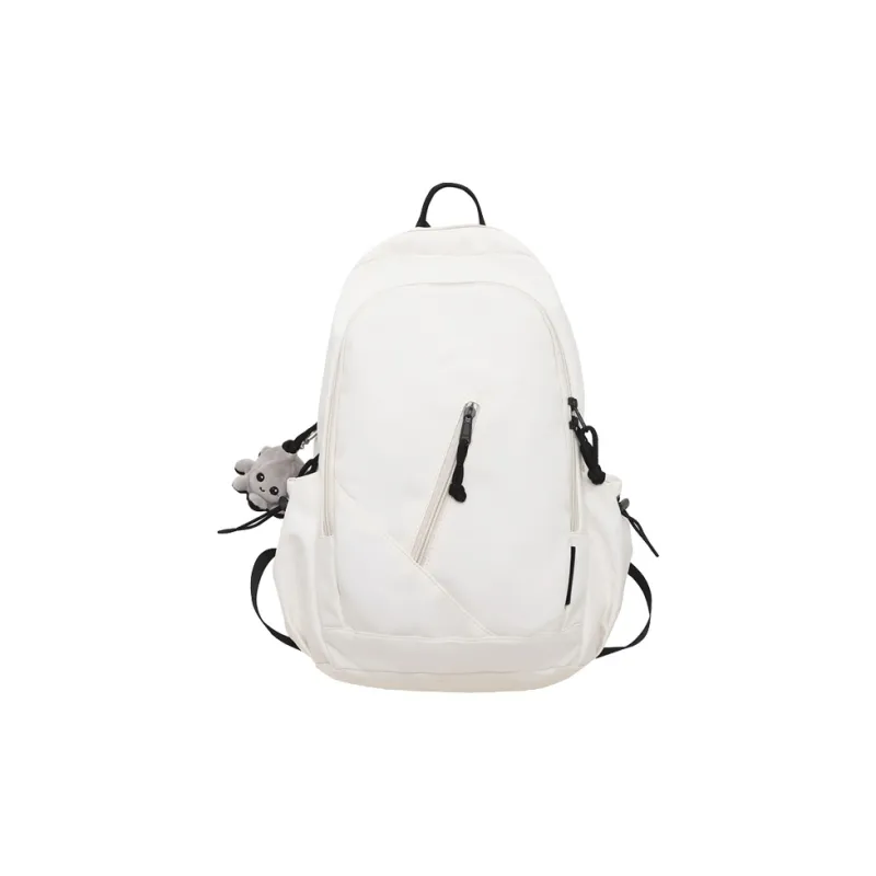GOX Nylon Backpack Regular Unisex White/Black/Brown/Gray-0